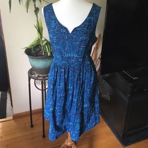 Modcloth Fervour "As days go binary" fit and flare